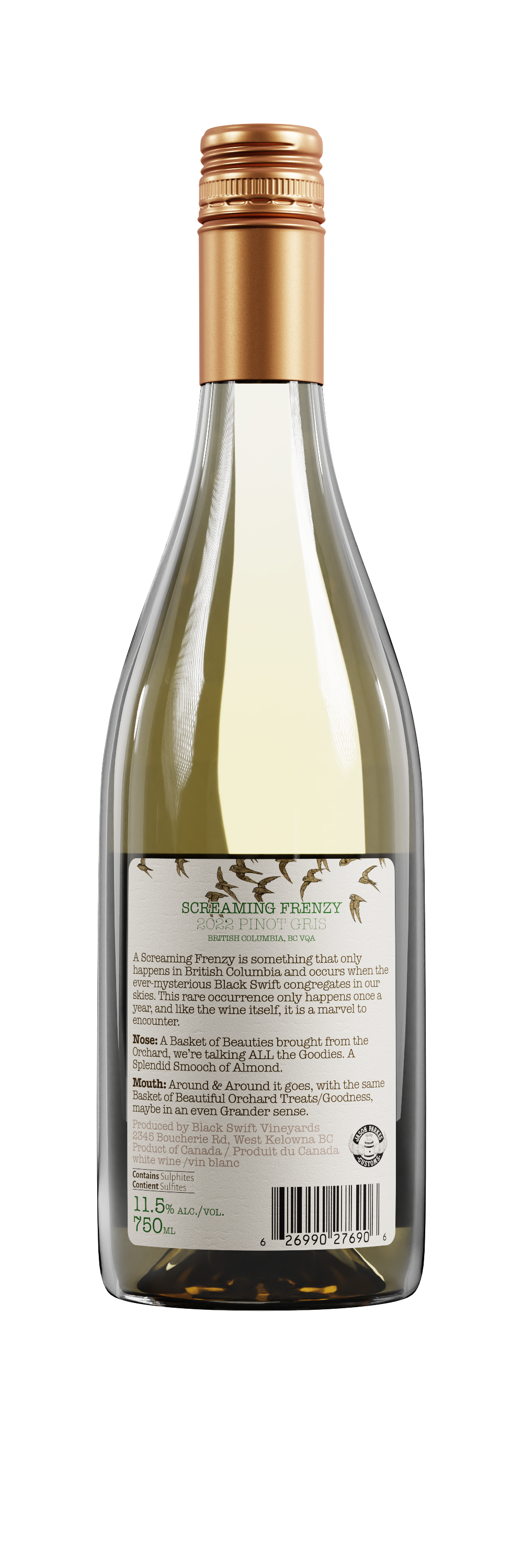 Screaming Frenzy 2022 Pinot Blanc